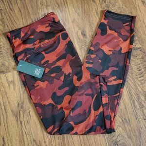 High-Rise, Red Camo Leggings